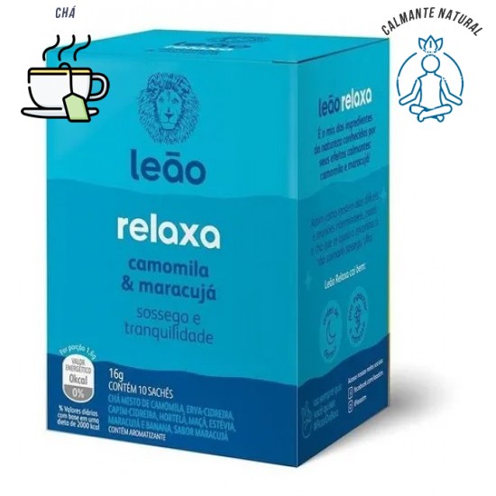 Chá leão funcionais Relaxa 16 g 10 saches